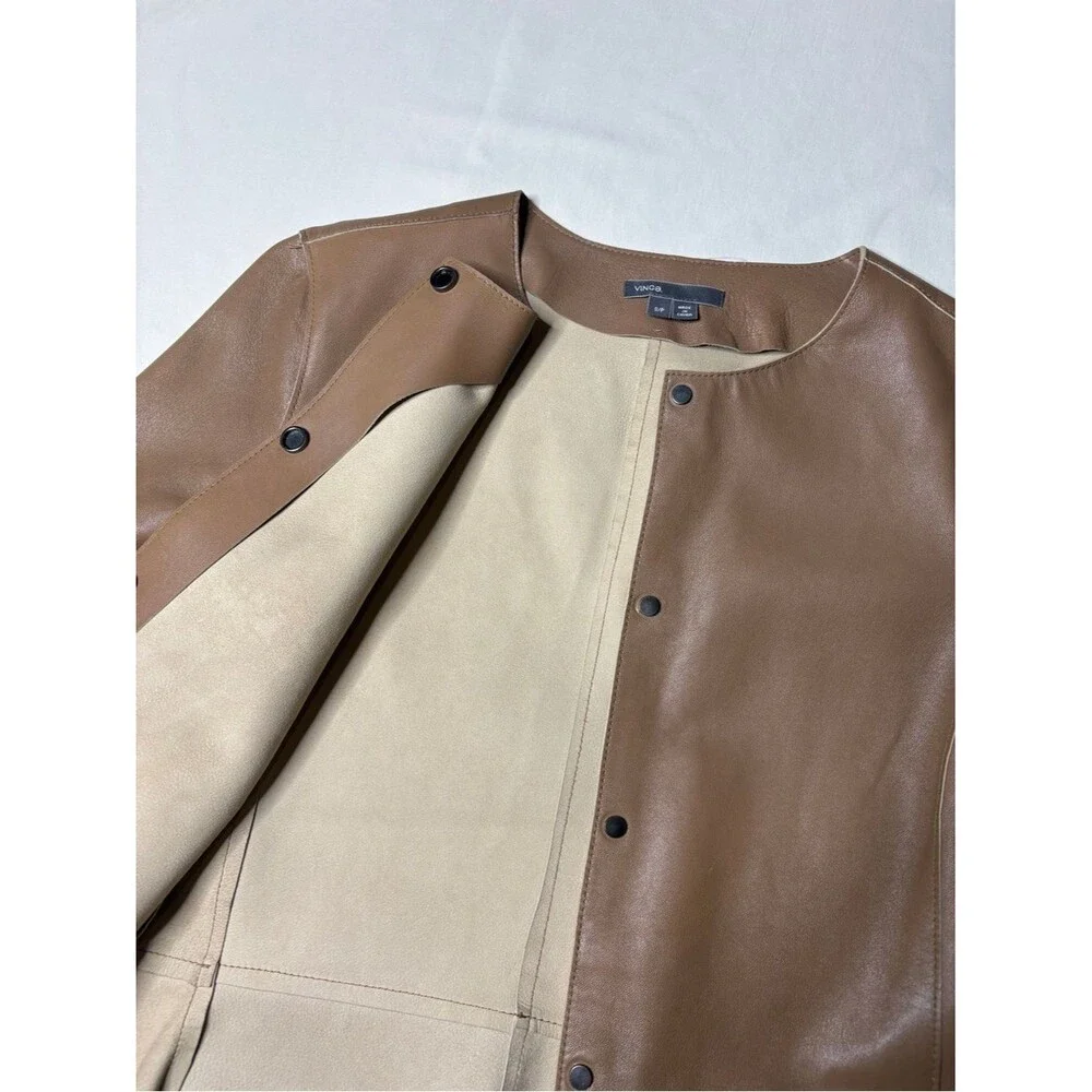 Vince women leather jacket Size S/P